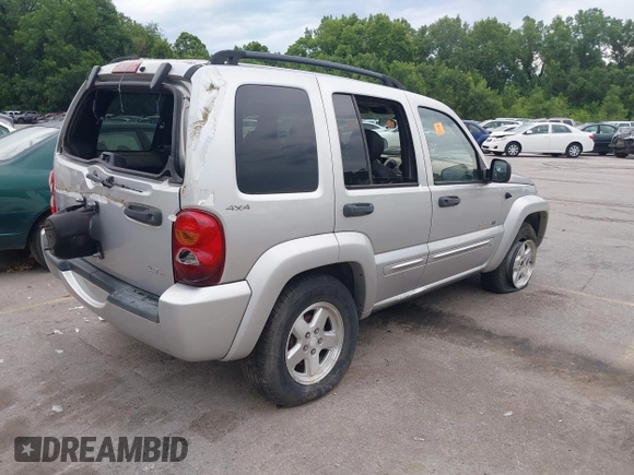 2002 Jeep Liberty Limited with VIN 1J4GL58K42W232295, listed as a IAAI auction lot 42617908 with 215,611 mi miles and . Bid and sale history available at DreamBid. Image 4.
