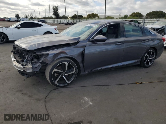 2019 Honda Accord Sedan Sport 1.5T with VIN 1HGCV1F39KA097462, listed as a Copart auction lot 88137735 with 109,426 mi miles and Salvage Title. Bid and sale history available at carsss.com. Image 1.
