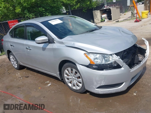 2014 Nissan Sentra SV with VIN 3N1AB7AP0EY334421, listed as a IAAI auction lot 42439951 with 107,788 mi miles and . Bid and sale history available at DreamBid. Image 1.