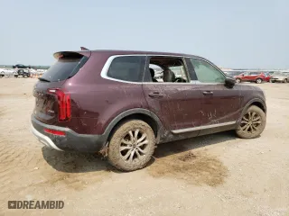 2020 Kia Telluride LX with VIN 5XYP24HC8LG038038, listed as a Copart auction lot 62649514 with 0 mi miles and Salvage Title. Bid and sale history available at carsss.com. Image 3.