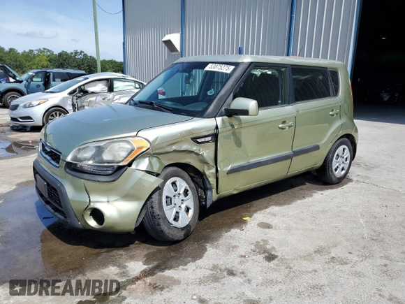 2013 Kia Soul with VIN KNDJT2A59D7614446, listed as a Copart auction lot 53875275 with 131,141 mi miles and Salvage Title. Bid and sale history available at DreamBid. Image 1.