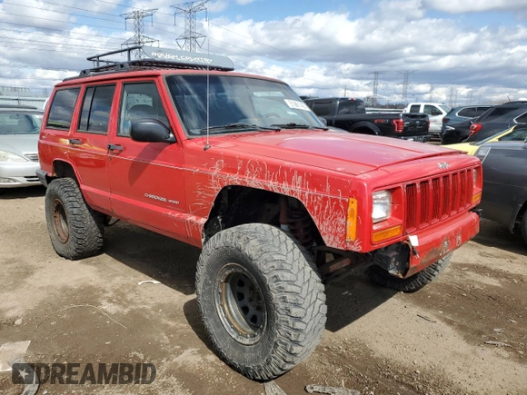 2000 Jeep Cherokee with VIN 1J4FF48S0YL113246, listed as a Copart auction lot 51861455 with 180,965 mi miles and Clean title. Bid and sale history available at DreamBid. Image 4.