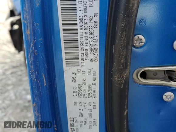 2018 Ram 1500 Sport z VIN 1C6RR7MT5JS192572, wystawiony jako Copart lot #52453335 z przebiegiem 105 843 mil mil oraz Szkoda całkowita • Salvage title. Historia ofert i sprzedaży dostępna na DreamBid. Obrazek 15.
