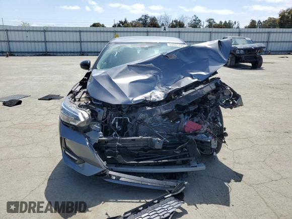 2021 Nissan Sentra SR with VIN 3N1AB8DV8MY329904, listed as a Copart auction lot 53471135 with 32,250 mi miles and Salvage Title. Bid and sale history available at carsss.com. Image 5.
