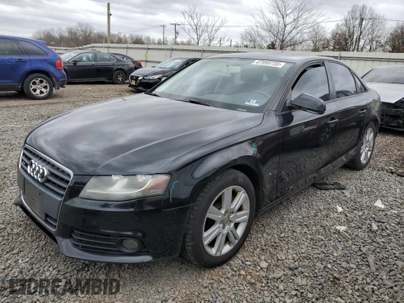 2010 Audi A4 2.0T Premium with VIN WAUBFAFL9AN070306, listed as a Copart auction lot 47999735 with 103,960 mi miles and Salvage Title. Bid and sale history available at carsss.com. Image 1.