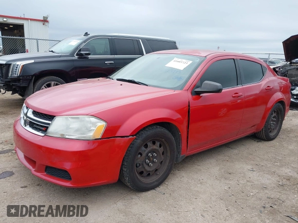 2013 Dodge Avenger with VIN 1C3CDZAB5DN621415, listed as a IAAI auction lot 41603723 with 152,733 mi miles and . Bid and sale history available at DreamBid. Image 18.