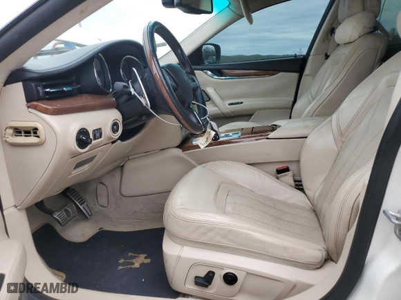 2014 Maserati Quattroporte GTS with VIN ZAM56PPA8E1073092, listed as a Copart auction lot 52827045 with 51,304 mi miles and Salvage Title. Bid and sale history available at carsss.com. Image 7.