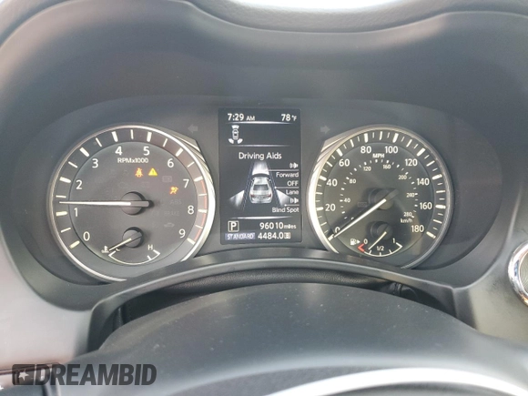 2021 Infiniti Q50 Luxe с VIN JN1EV7BP6MM707714, выставлен на аукционе Copart как лот 66133695 с пробегом 96 010 миль миль и Чистый • Clean title. История ставок и продаж доступна на DreamBid. Изображение 9.
