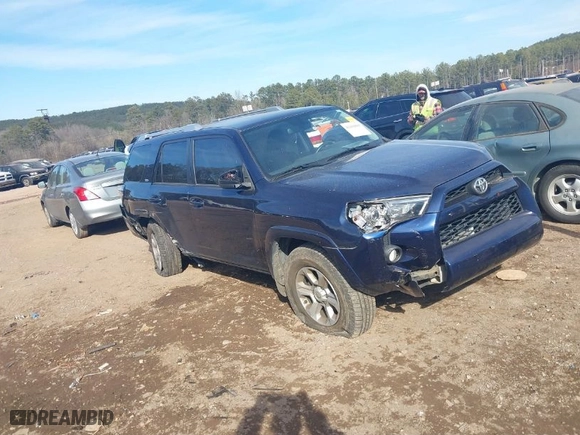 2014 Toyota 4Runner SR5 with VIN JTEZU5JRXE5080192, listed as a IAAI auction lot 41410603 with 62,840 mi miles. Bid and sale history available at carsss.com. Image 1.