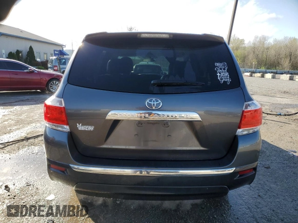 2013 Toyota Highlander with VIN 5TDZA3EH5DS032885, listed as a Copart auction lot 51958635 with 220,789 mi miles and Non Repairable. Bid and sale history available at DreamBid. Image 6.