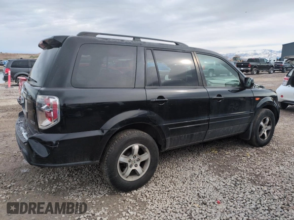 2006 Honda Pilot EX-L with VIN 5FNYF18576B019873, listed as a Copart auction lot 49908125 with 280,836 mi miles and Salvage Title. Bid and sale history available at DreamBid. Image 3.
