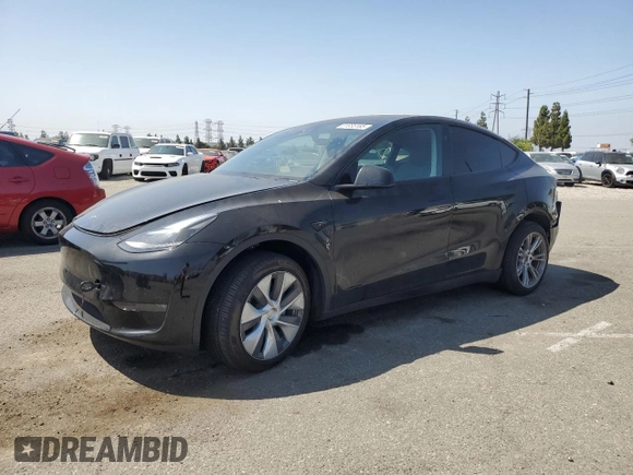 2024 Tesla Model Y Long Range with VIN 7SAYGDEE6RA219456, listed as a Copart auction lot 61855165 with 29,869 mi miles and Salvage title. Bid and sale history available at DreamBid. Image 1.
