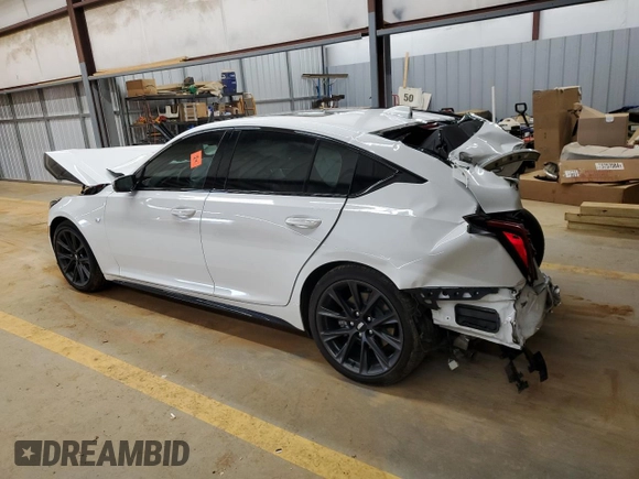 2024 Cadillac CT5 Sport z VIN 1G6DP5RK9R0108857, wystawiony jako Copart lot #41823745 z przebiegiem 19 402 mil mil oraz Szkody całkowita. Historia ofert i sprzedaży dostępna na DreamBid. Obrazek 2.