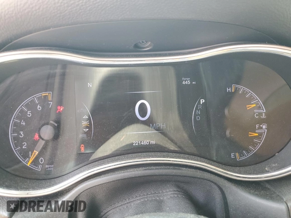 2016 Jeep Grand Cherokee Limited 75th Anniversary with VIN 1C4RJEBG0GC358588, listed as a Copart auction lot 57585695 with 221,460 mi miles and Salvage title. Bid and sale history available at DreamBid. Image 9.
