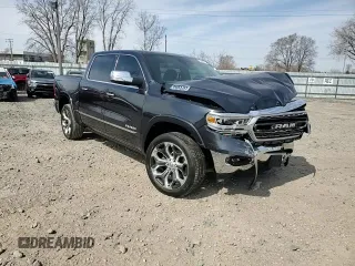 2020 Ram 1500 Limited with VIN 1C6SRFHT2LN288344, listed as a Copart auction lot 53496425 with 72,300 mi miles and Salvage title. Bid and sale history available at DreamBid. Image 10.