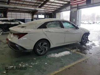 2024 Hyundai Elantra SEL with VIN KMHLS4DG2RU772054, listed as a Copart auction lot 88602205 with 14,822 mi miles and Salvage title. Bid and sale history available at DreamBid. Image 3.