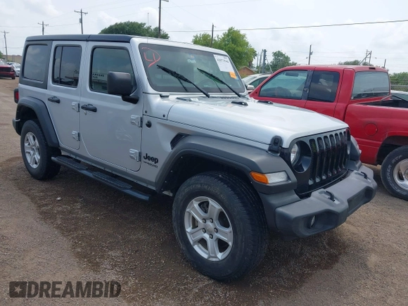 2022 Jeep Wrangler Unlimited Willys Sport with VIN 1C4HJXDM4NW175782, listed as a IAAI auction lot 42073544 with 129,299 mi miles and . Bid and sale history available at DreamBid. Image 1.