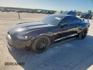 2016 Ford Mustang GT with VIN 1FA6P8CF2G5205570, listed as a Copart auction lot 63035215 with 59,227 mi miles and Salvage title. Bid and sale history available at DreamBid. Image 1.
