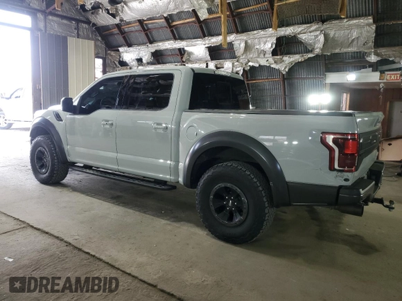 2017 Ford F-150 Raptor with VIN 1FTFW1RG4HFA83875, listed as a Copart auction lot 54001705 with 25,656 mi miles and Salvage Title. Bid and sale history available at carsss.com. Image 2.