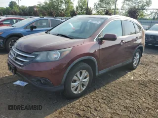 2013 Honda CR-V EX-L z VIN 5J6RM4H72DL022830, wystawiony jako Copart lot #59034505 z przebiegiem 212 704 mil mil oraz Szkoda całkowita • Salvage title. Historia ofert i sprzedaży dostępna na DreamBid. Obrazek 1.
