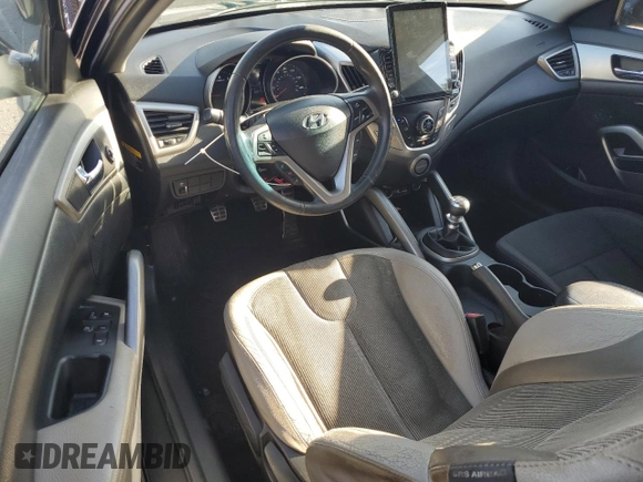 2012 Hyundai Veloster w/Gray Int с VIN KMHTC6AD6CU069051, выставлен на аукционе Copart как лот 57573825 с пробегом 19 222 миль миль и Списание • Salvage title. История ставок и продаж доступна на DreamBid. Изображение 8.