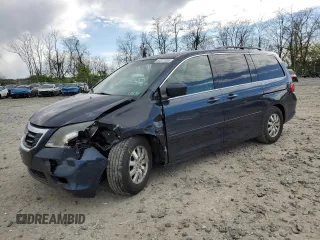 2010 Honda Odyssey EX-L with VIN 5FNRL3H68AB109091, listed as a Copart auction lot 53377325 with 208,820 mi miles and Salvage Title. Bid and sale history available at carsss.com. Image 1.