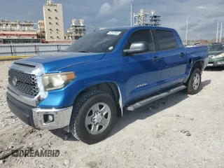 2018 Toyota Tundra 2WD SR5 with VIN 5TFEM5F13JX130449, listed as a Copart auction lot 44981965 with 114,881 mi miles and Salvage Title. Bid and sale history available at carsss.com. Image 1.