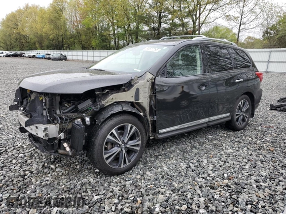 2018 Nissan Pathfinder SL z VIN 5N1DR2MM7JC664789, wystawiony jako Copart lot #55627295 z przebiegiem 95 165 mil mil oraz Szkoda całkowita • Salvage title. Historia ofert i sprzedaży dostępna na DreamBid. Obrazek 1.