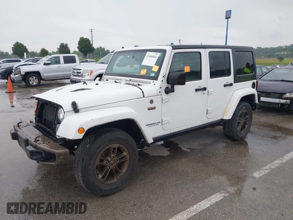 2017 Jeep Wrangler Unlimited 75th Anniversary with VIN 1C4BJWEG0HL559220, listed as a IAAI auction lot 42480004 with 54,168 mi miles and . Bid and sale history available at DreamBid. Image 2.