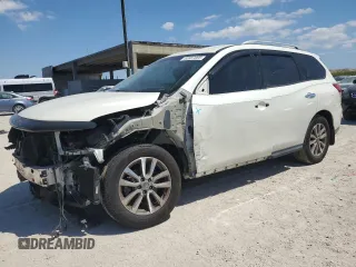 2016 Nissan Pathfinder SV with VIN 5N1AR2MN9GC635296, listed as a Copart auction lot 52887885 with 140,565 mi miles and Salvage Title. Bid and sale history available at carsss.com. Image 1.