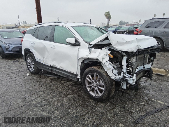 2023 GMC Terrain SLT z VIN 3GKALPEG8PL137764, wystawiony jako Copart lot #48786345 z przebiegiem 61 801 mil mil oraz Szkoda całkowita • Salvage title. Historia ofert i sprzedaży dostępna na DreamBid. Obrazek 4.