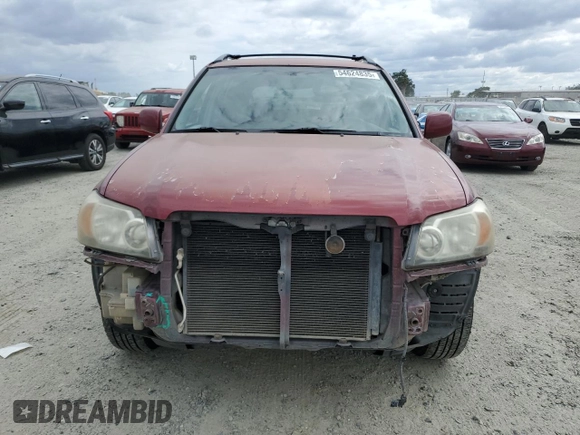 2004 Toyota Highlander z VIN JTEEP21AX40036008, wystawiony jako Copart lot #54624835 z przebiegiem 273 824 mil mil oraz Szkoda całkowita • Salvage title. Historia ofert i sprzedaży dostępna na DreamBid. Obrazek 5.