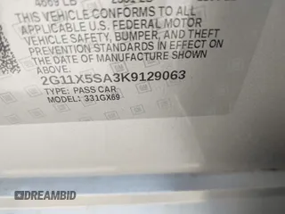 2019 Chevrolet Impala LS with VIN 2G11X5SA3K9129063, listed as a IAAI auction lot 41830720 with 130,766 mi miles and . Bid and sale history available at DreamBid. Image 9.