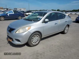 2012 Nissan Versa SV with VIN 3N1CN7AP3CL906673, listed as a Copart auction lot 62838455 with 249,517 mi miles and Salvage title. Bid and sale history available at DreamBid. Image 1.