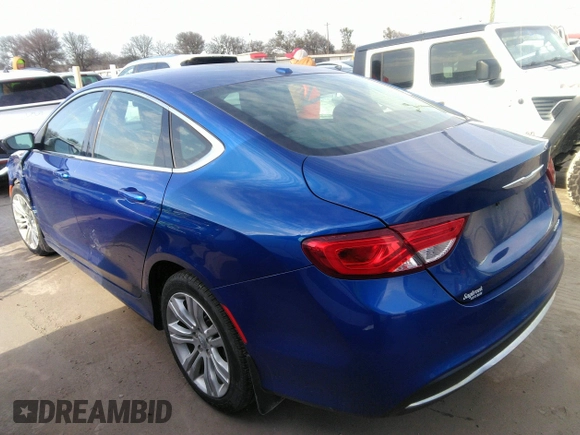 2015 Chrysler 200 Limited with VIN 1C3CCCAB9FN563232, listed as a IAAI auction lot 41543836 with 80,263 mi miles. Bid and sale history available at carsss.com. Image 3.