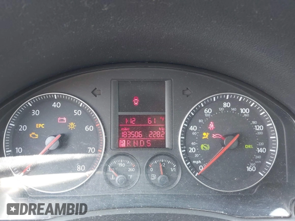 2006 Volkswagen Jetta 2.5L with VIN 3VWSG71K06M666629, listed as a IAAI auction lot 42103342 with 183,506 mi miles and . Bid and sale history available at DreamBid. Image 7.