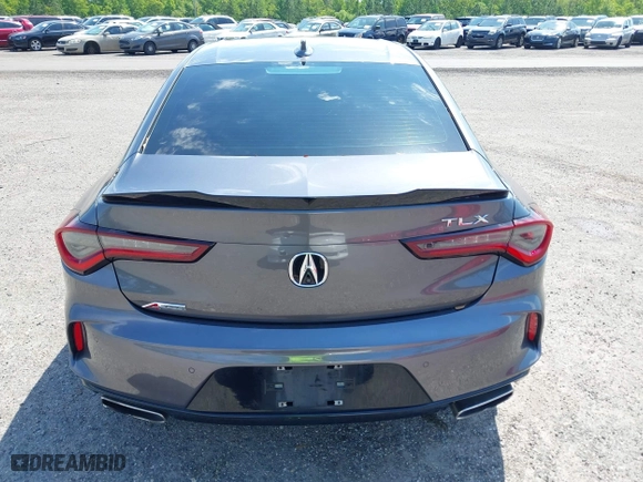 2022 Acura TLX w/A-Spec Package with VIN 19UUB5F55NA002177, listed as a IAAI auction lot 41208723 with 58,795 mi miles. Bid and sale history available at carsss.com. Image 16.
