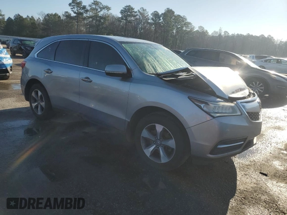 2016 Acura MDX with VIN 5FRYD3H26GB019418, listed as a Copart auction lot 47753555 with 136,957 mi miles and Salvage Title. Bid and sale history available at carsss.com. Image 4.