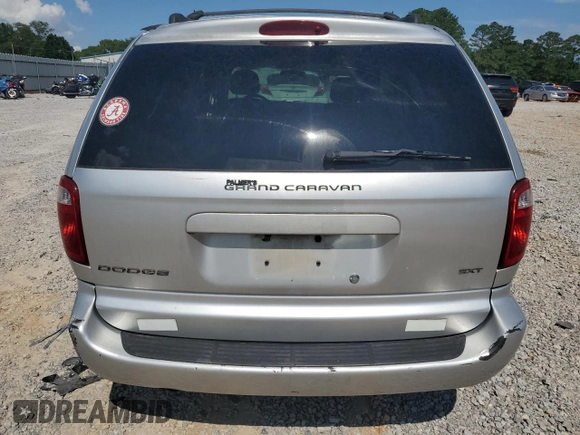 2005 Dodge Caravan SXT with VIN 2D4GP44L85R456124, listed as a Copart auction lot 59892535 with 105,301 mi miles and Salvage title. Bid and sale history available at DreamBid. Image 6.