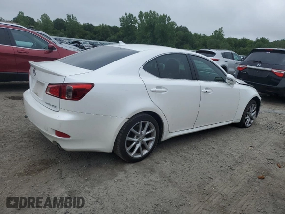 2013 Lexus IS 250 with VIN JTHCF5C22D5063811, listed as a Copart auction lot 61062115 with 154,854 mi miles and Clean title. Bid and sale history available at DreamBid. Image 3.