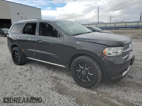 2011 Dodge Durango Citadel with VIN 1D4SE5GTXBC695969, listed as a Copart auction lot 49262315 with 146,252 mi miles and Salvage Title. Bid and sale history available at carsss.com. Image 4.