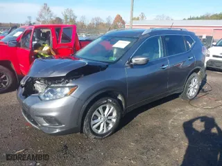 2016 Nissan Rogue SV with VIN KNMAT2MV9GP681676, listed as a IAAI auction lot 40710301 with 128,935 mi miles. Bid and sale history available at carsss.com. Image 2.