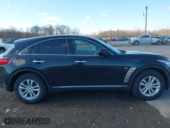 2017 Infiniti QX70 with VIN JN8CS1MW5HM414833, listed as a IAAI auction lot 41834178 with 85,289 mi miles. Bid and sale history available at carsss.com. Image 13.