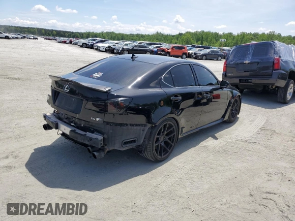 2008 Lexus IS F with VIN JTHBP262785004567, listed as a Copart auction lot 54550015 with 190,746 mi miles and Salvage Title. Bid and sale history available at carsss.com. Image 3.
