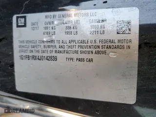 2018 Chevrolet Camaro 1LT with VIN 1G1FB1RX4J0142839, listed as a Copart auction lot 86625254 with 89,963 mi miles and Salvage Title. Bid and sale history available at carsss.com. Image 13.