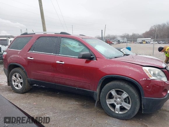 2011 GMC Acadia SL with VIN 1GKKRNED3BJ257940, listed as a IAAI auction lot 41564647 with 180,664 mi miles and . Bid and sale history available at carsss.com. Image 13.