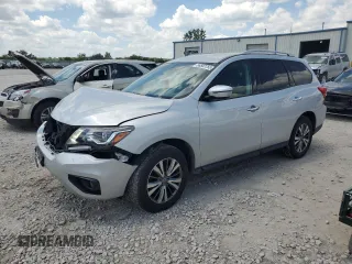 2019 Nissan Pathfinder S with VIN 5N1DR2MM8KC642348, listed as a Copart auction lot 56502755 with 84,721 mi miles and Salvage title. Bid and sale history available at DreamBid. Image 1.