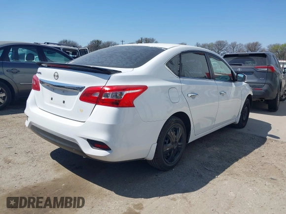2019 Nissan Sentra S with VIN 3N1AB7AP5KY203397, listed as a IAAI auction lot 41783825 with 101,587 mi miles. Bid and sale history available at carsss.com. Image 4.