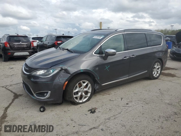 2020 Chrysler Pacifica Limited z VIN 2C4RC1GG3LR187459, wystawiony jako Copart lot #54705195 z przebiegiem 129 345 mil mil oraz Szkody całkowita. Historia ofert i sprzedaży dostępna na DreamBid. Obrazek 1.