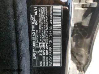 2012 Mercedes-Benz C-Class C 300 Sport with VIN WDDGF8BB4CR204865, listed as a Copart auction lot 53672245 with 135,038 mi miles and Non Repairable. Bid and sale history available at carsss.com. Image 12.